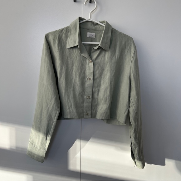 (SOLD ON FB) ARITZIA WILFRED Proposal Linen Shirt - Picture 4 of 8
